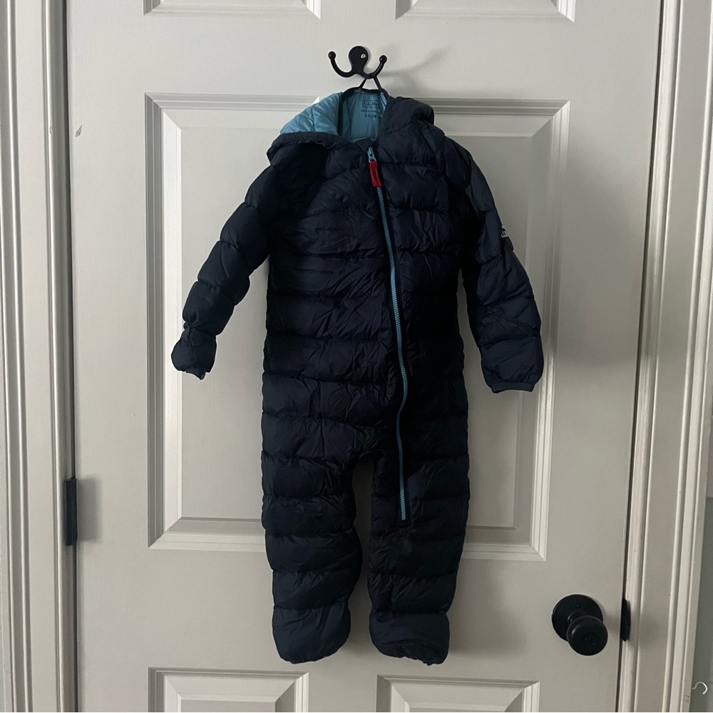 LL Bean down puff bunting 12-18m